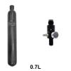 TUXING Carbon Fiber PCP Paintball Tank 0.7L 4500psi CE Approved Composite Cylinder with Paintball Regulator Valve Regulator Gauge Output Pressure:1800psi-M18*1.5 view 2
