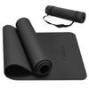 CAMBIVO Yoga Mat with Carrying Strap for Women Men Kids, 1/3 & 1/4 & 2/5 Inch Extra Thick Pilates Mat Non Slip, 72" x 24" TPE Fitness Mats, Workout Mat for Yoga, and Floor Exercises(Mint+Gray, 1/3") view 1