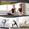 CAMBIVO Yoga Mat with Carrying Strap for Women Men Kids, 1/3 & 1/4 & 2/5 Inch Extra Thick Pilates Mat Non Slip, 72" x 24" TPE Fitness Mats, Workout Mat for Yoga, and Floor Exercises(Mint+Gray, 1/3") view 4