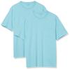 Amazon Essentials Mens T-Shirts, Regular-Fit, Short-Sleeve Crewneck Pocket, Pack of 2, Light Blue, X-Small view 1