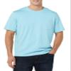 Amazon Essentials Mens T-Shirts, Regular-Fit, Short-Sleeve Crewneck Pocket, Pack of 2, Light Blue, X-Small view 2