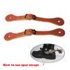 UNISTRENGH a Pair Classical Western Bronze Spurs, Decorative Board Inlaid with German Silver (Silver with The Brown Spurs Bind) view 2
