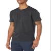 Amazon Essentials Men's T-Shirts, Short-Sleeve Crewneck Pocket, Cotton, 2-Pack, Small, Charcoal Heather/Burgundy view 2