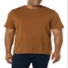 Amazon Essentials Mens T-Shirts, Regular-Fit, Short-Sleeve Crewneck Pocket, Pack of 2, Black/Brown, Large view 2