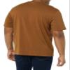 Amazon Essentials Mens T-Shirts, Regular-Fit, Short-Sleeve Crewneck Pocket, Pack of 2, Black/Brown, Large view 3