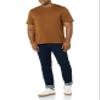 Amazon Essentials Mens T-Shirts, Regular-Fit, Short-Sleeve Crewneck Pocket, Pack of 2, Black/Brown, Large view 4