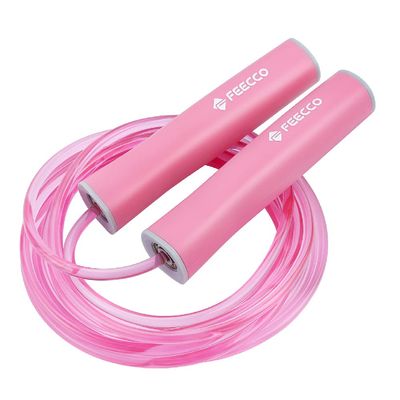 FEECCO Jump Rope for Kids, Pink and Blue Jump Ropes for Boys and Girls, Adjustable Rope for Children, with Premium Quality Ball Bearings, Robust Handles