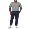 Amazon Essentials Men's Short-Sleeve V-Neck T-Shirts, Pack of 2, Grey Heather, 6X-Large Big view 4