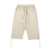 Maryia Men's Cotton Linen Lightweight Summer Beach Cropped Trousers Elastic Waist Casual Yoga Harem Capri Pants Joggers view 3