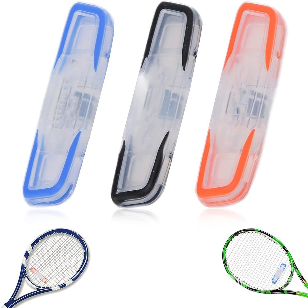 3pcs Tennis Racket Dampener, Racket Shock Absorber to Reduce Vibration & Noise, Tennis Racquets Vibration Dampener Accessories for Players of All Levels