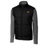 Cutter & Buck Men's Black Washington Commanders Big & Tall Stealth Quilted Full-Zip Windbreaker Jacket view 1