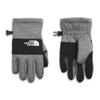 The North Face Little Kids' Sierra Fleece Etip Glove - Touchscreen Compatible, Silicone Gripper Dots, Pairing Clip, TNF Medium Grey Heather, Small view 1