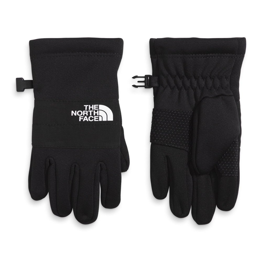 The North Face Little Kids' Sierra Fleece Etip Glove - Touchscreen Compatible, Silicone Gripper Dots, Pairing Clip, TNF Black, XX-Small