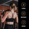 RooGrips 3 Finger Premium Leather Hand Grips for Crossfit, Pull Ups & Gymnastics & Weightlifting - The Most Durable Grip Support and Hand Protection from Rips and Blisters. (Size Large) view 3