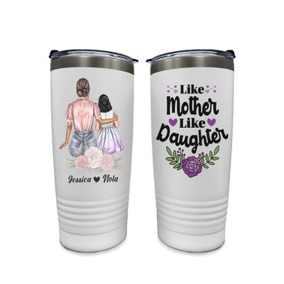 TEEAMORE Personalized Mother's Day Tumbler Mom And Me Gift From Child Best Mom Tumblers Mother And Daughter 20oz