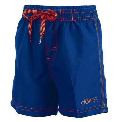Dolfin Little Toddler Boys Swimsuit Solid Swim Trunks Royal