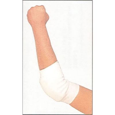 Classic Elbow Pads Karate MMA Muay Thai Training All Sports Protection (White, Children)