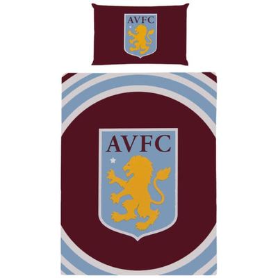 Aston Villa FC Single Duvet Set PL Official Merchandise
