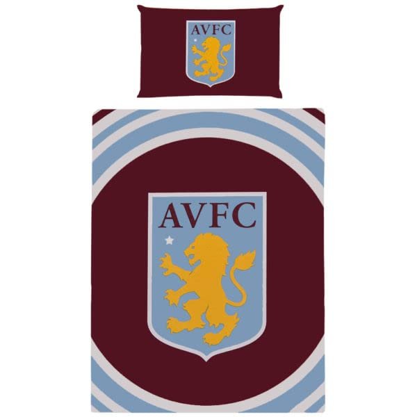 Aston Villa FC Single Duvet Set PL Official Merchandise