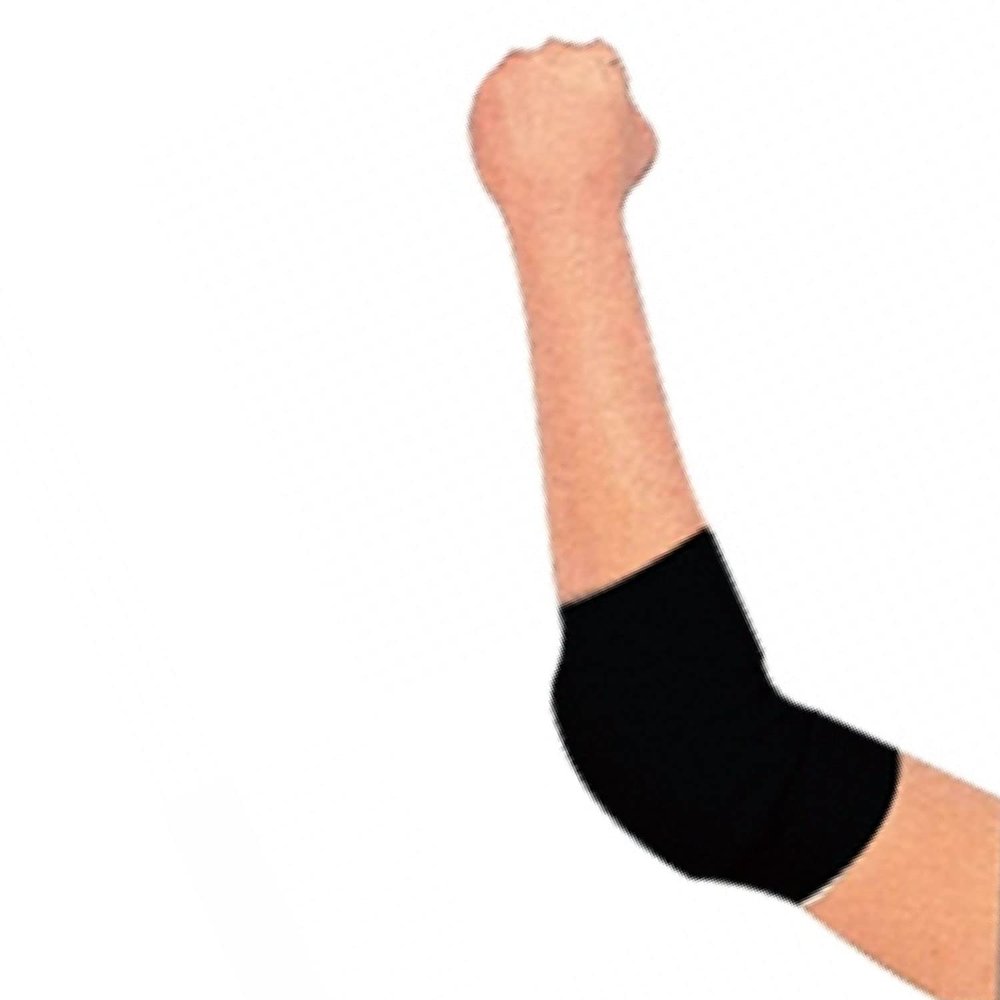 PFG Elbow Pads Karate MMA Muay Thai Training All Sports Protection (Black, Children/XS), 2650-2692