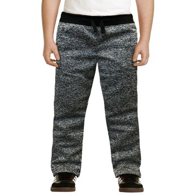Southpole Boy's Open Bottom Marled Fleece Sweatpants