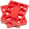 Dogtown Skateboard Risers 1/2" Red for Old School Skateboards view 1