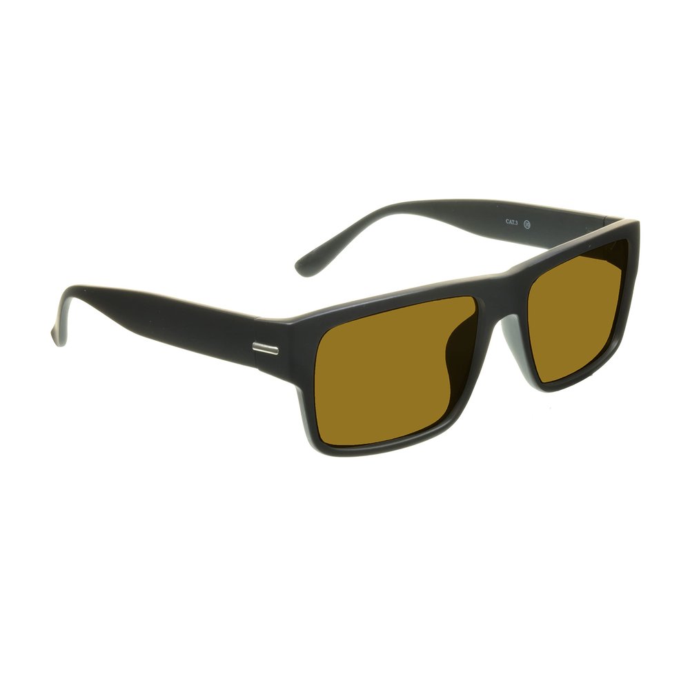 proSPORT Polarized Sunglass Light-Weight Black Frame Brown Lens Anti-Glare Men Women Eco-Friendly