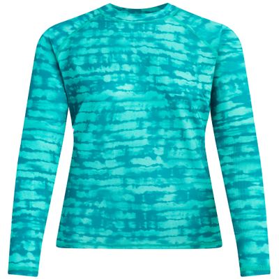 Kanu Surf Womens, Keri Long-Sleeve UPF 50 Rashguard, Harmony Atlantis, Medium