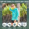 Kanu Surf Womens, Keri Long-Sleeve UPF 50 Rashguard, Harmony Atlantis, Medium view 2