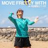 Kanu Surf Womens, Keri Long-Sleeve UPF 50 Rashguard, Harmony Atlantis, Medium view 3