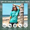 Kanu Surf Womens, Marina UPF 50 Short Sleeved Active Rashguard & Workout Top, Harmony Atlantis, X-Small view 2