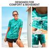 Kanu Surf Womens, Marina UPF 50 Short Sleeved Active Rashguard & Workout Top, Harmony Atlantis, X-Small view 4
