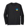Ukraine Small Heart Support Ally Love Long Sleeve T-Shirt view 1