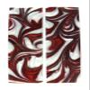 White & Red Pearl Knife Scale Sets view 1