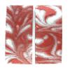 White & Red Pearl Knife Scale Sets view 2