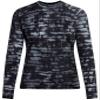 Kanu Surf Womens, Keri Long-Sleeve UPF 50 Rashguard, Harmony Black, Small view 1