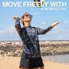 Kanu Surf Womens, Keri Long-Sleeve UPF 50 Rashguard, Harmony Black, Small view 3