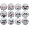 Golf Humor Golf Balls  12-Pack Funny Gag Gift Set for Golfers  Novelty Balls with Sarcastic Sayings view 1