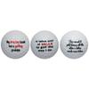 Golf Humor Golf Balls  12-Pack Funny Gag Gift Set for Golfers  Novelty Balls with Sarcastic Sayings view 3