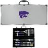Siskiyou C8BQ15 Unisex NCAA Kansas State Wildcats 8 Piece Tailgater BBQ Set view 1
