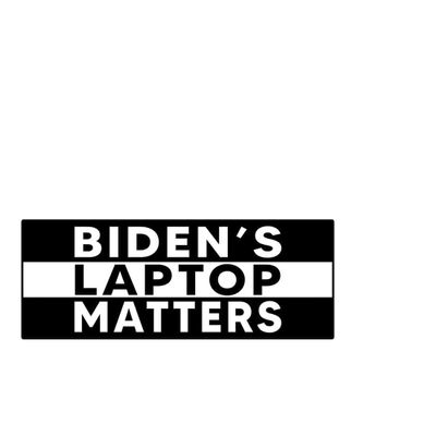 Bidens Laptop Matters Vinyl Sticker Decal (3.37" x 9") | Peel & Stick | Biden, President, Political, Republican, Humor