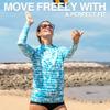 Kanu Surf Womens, Keri Long-Sleeve UPF 50 Rashguard, Harmony Aqua, Medium view 3
