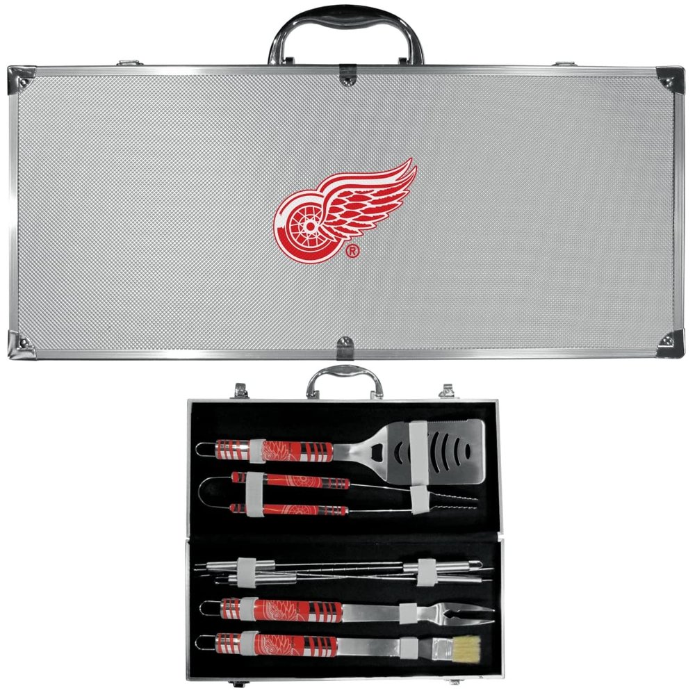 Siskiyou H8BQ110 Unisex NHL Detroit Red Wings 8 Piece Tailgater BBQ Set