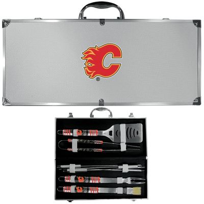 Siskiyou H8BQ60 Unisex NHL Calgary Flames 8 Piece Tailgater BBQ Set