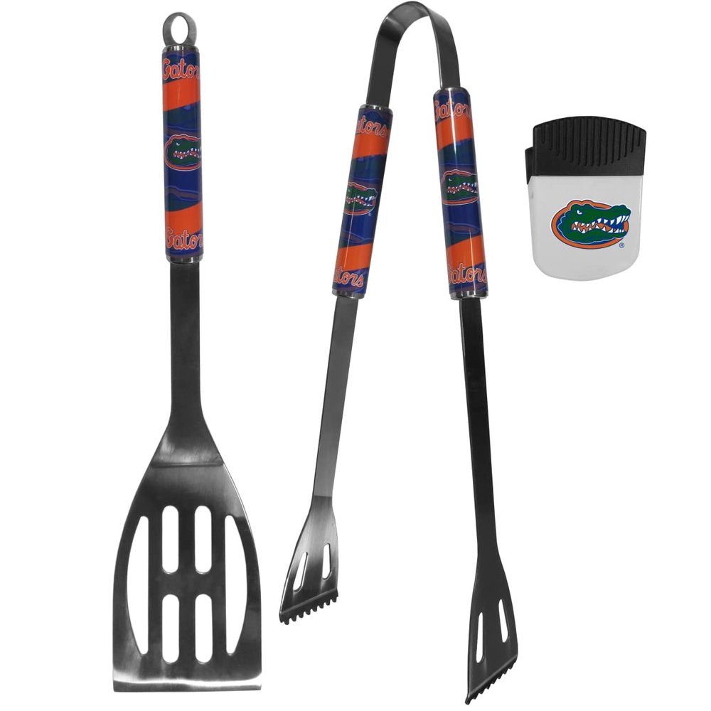 Siskiyou C2BQ4PMC Unisex NCAA Florida Gators 2 Piece BBQ Set & Chip Clip - One Size