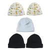 Bambini LS-0473 Boys Baby Caps - Blue Black & Print - One Size - 5 per Pack view 1