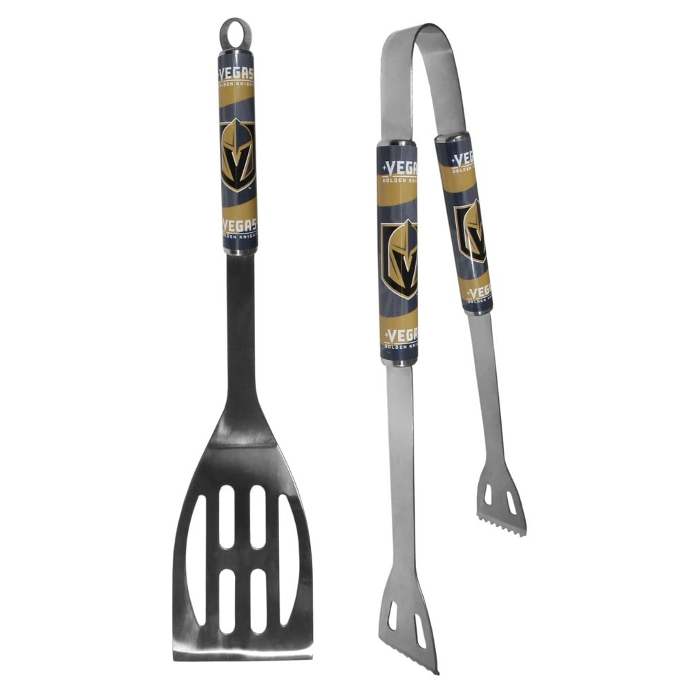 Siskiyou H2BQ165 Unisex NHL Las Vegas Golden Knights 2 Piece Steel BBQ Tool Set