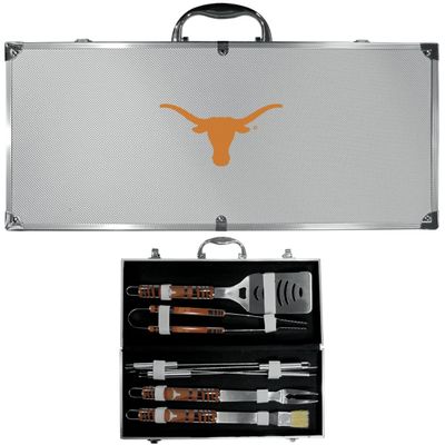 Siskiyou C8BQ22 Unisex NCAA Texas Longhorns 8 Piece Tailgater BBQ Set