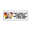 Biden Sniff Stuff Vinyl Sticker Decal (3.37" x 9") | Peel & Stick | Biden, President, Political, Republican, Humor view 2