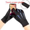 FUFU Gloves Unisex Bicycle Gloves Running Gloves Touch Screen Non-Slip Waterproof Windproof Sports Winter Gloves Cotton Layer Thickening (Color : Blue) view 4